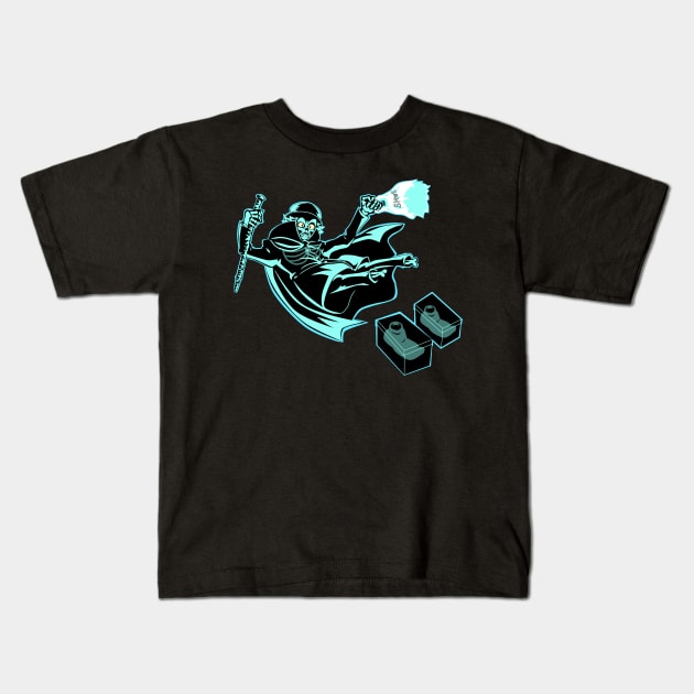 ShoeBox Ghost Kids T-Shirt by DisneyDan